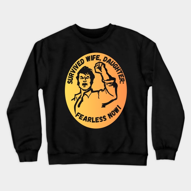 The best father who does't fear anything. Crewneck Sweatshirt by Skandynavia Cora